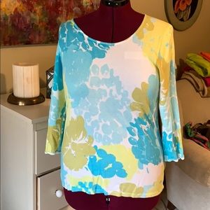 Cheryl Nash 3/4 sleeve light weight sweater